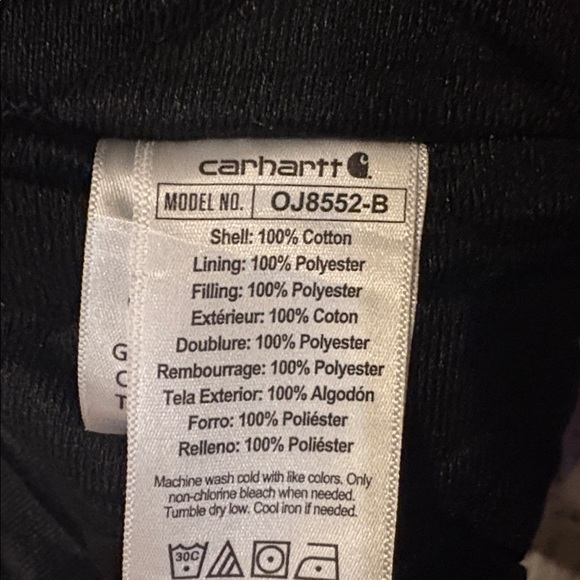 Carhartt Canvas Hooded Insulated Active Jac Jacket, Unisex - Picture 7 of 8